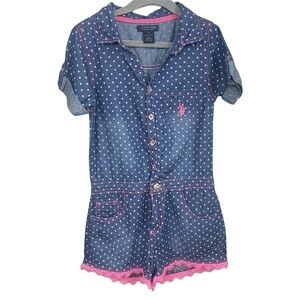 U.S. POLO ASSO. Jean Romper Size 12